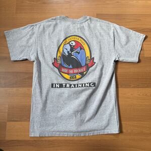 The Denver Post Ride the Rockies Cycling Bicycle Tour 2007 Gray Tee Shirt Sz L